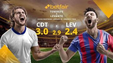 CD Tenerife vs. Levante UD: alineaciones, horario, TV, estadísticas y pronósticos