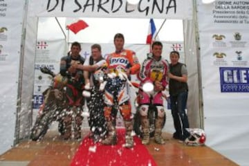 Marc Coma vencedor del Rally de Cerdeña en 2007. En esta competición logró seis triunfos ( 2005,2006,2007,2011,2012,2013)