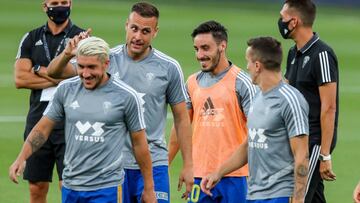 Entrenamiento del Cádiz.