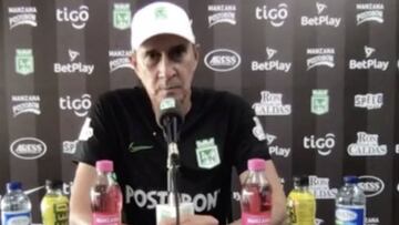 Guimaraes en la previa del partido contra Millonarios