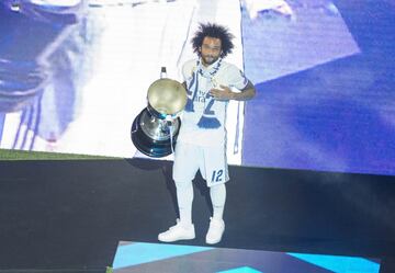 La fiesta de los campeones en el Santiago Bernabéu