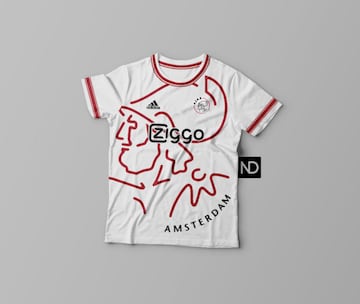 ¿Cómo serían las camisetas de los equipos si usarán los diseños de sus escudos?