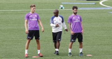 Llorente, Isco y Msaidie. 