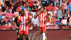 Lázaro Vinicius, celebrando su gol al Celta, que supuso el 1-1 y fue clave para la remontada.