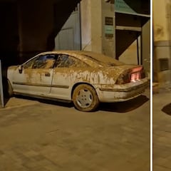 Consigue arrancar un Opel de 1992 tras 18 días sumergido en lodo en un garaje de Valencia