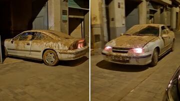 Consigue arrancar un Opel de 1992 tras 18 días sumergido en lodo en un garaje de Valencia