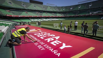 Preparativos de la final de la Copa del Rey.