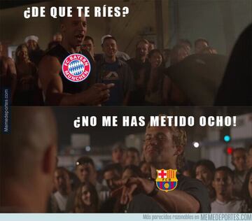 Los memes más divertidos del partido Barcelona-Bayern