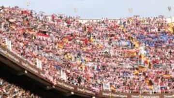 VIAJE ATLÉTICO. Los rojiblancos ya acudieron en masa a Mestalla la jornada pasada