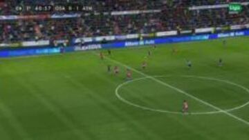 Posición dudosa de Koke en la jugada del primer gol del Atleti