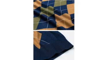 Este jersey de rombos, bonito a la par que estiloso, te ayudará a combatir el frío este otoño