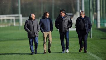 El Consejo interino del Deportivo estuvo en Abegondo