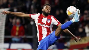Lemar, en un partido del Atlético