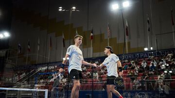 Jofre e Icardo, los dos españoles de Emiratos que abrieron el choque ante España.