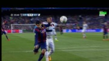 El Barça reclamó dos penaltis