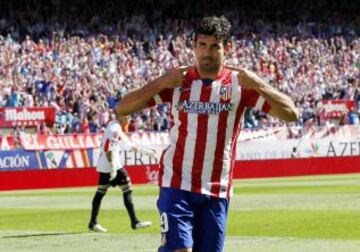 Diego Costa celebra el 2-0.