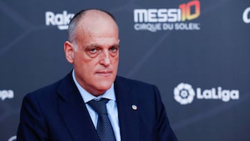 Tebas, sobre el Clásico: "El 18-D no puede ser, hay Copa del Rey"