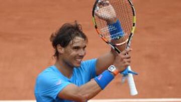 Rafa Nadal celebra el triunfo de hoy