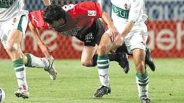 <b>MUY TRABAJADO. </b>De la mano de Nino, que marcó dos goles, el Elche terminó sumando un punto.