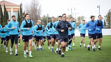 El Zenit, en un entrenamiento reciente. 
