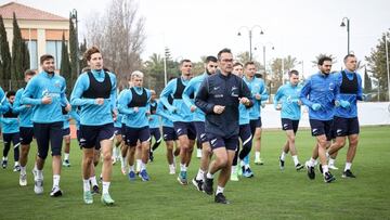 El Zenit, en un entrenamiento reciente. 