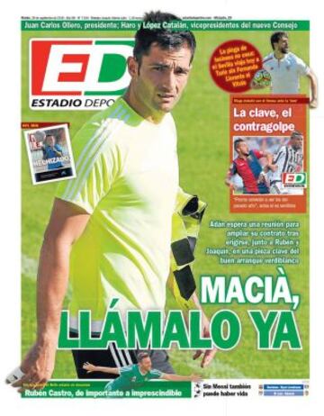 Portadas de la prensa deportiva