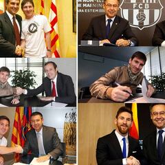 La increíble transformación de Messi a través de 8 contratos millonarios