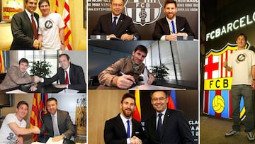 La transformación de Messi a través de 8 contratos millonarios
