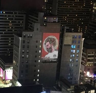 Neymar en Miami, en tremendo mural en Downtown