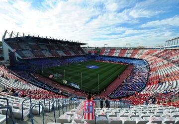 MADRID, SPAIN - OCTOBER 15: A general view of the Vicente Calderon stadium ahead of the La Liga match between Club Atletico de Madrid and Granada CF at Vicente Calderon Stadium on October 15, 2016 in Madrid, Spain. (Photo by Denis Doyle/Getty Images)