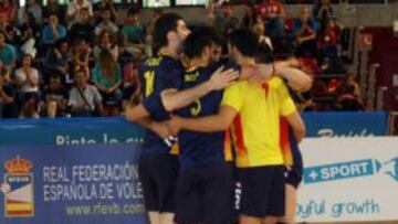 Los españoles celebran el triunfo