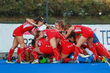 Tras derrotar a Estados Unidos en semifinales de la Copa Panamericana, Chile clasificó por primera vez al mundial de hockey césped femenino. ¡Tremendas!