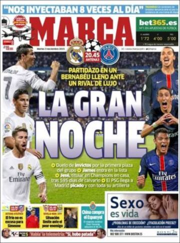 Portadas de la prensa mundial