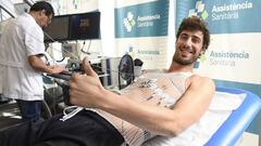 Ante Tomic, uno de los veteranos de la plantilla azulgrana se ha incorporado hoy lunes a los entrenamientos de Sito Alonso.