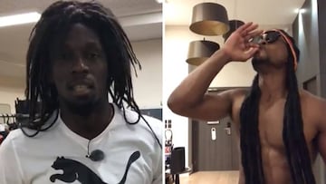 Imágenes del exatleta Usain Bolt y del futbolista Patrice Evra imitando a Bob Marley