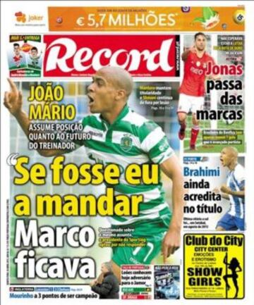 Portadas de la prensa deportiva