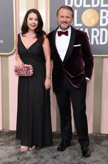 El director Rian Johnson y su mujer Karina Longworth.