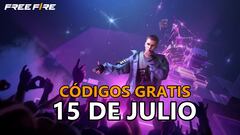 Free Fire | Códigos de hoy lunes 15 de julio de 2024: recompensas gratis