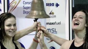 <b>CAMPANA DE RÉCORD. </b>Lydia, Claudia, Mireia y Judit lo celebran.