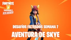 Fortnite: desafíos filtrados de Aventura de Skye Semana 7