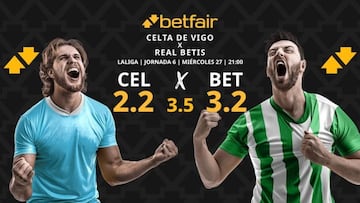 Celta de Vigo vs. Real Betis: horario, dónde ver, pronósticos y clasificación
