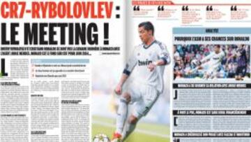 'Le10Sport' dice que Cristiano se vio con Rybolovlev.