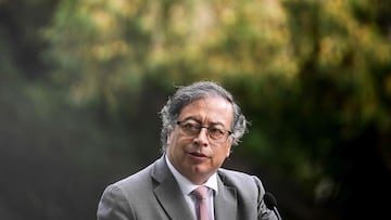 Gustavo Petro durante su visita a Portugal, el 6 de mayo.