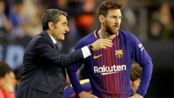 Valverde, con Messi