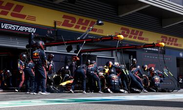 Checo Pérez finalizó en el segundo lugar en el GP de Bélgica