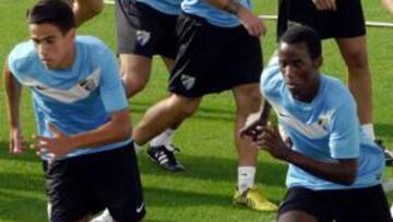 El Málaga entrena sin Maresca y Fabrice entra en la lista