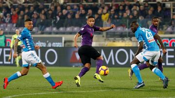 Fiorentina recibe a Napoli en la fecha 23 de la Serie A en el estadio Artemio Franchi
