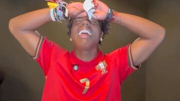 La reacción viral de iShowSpeed a la eliminación de Cristiano Ronaldo y Portugal