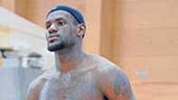 <b>ATENTOS. </b>LeBron no se fía de Alemania.