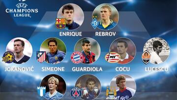 El once de la UEFA de 'entrenadores Champions'.